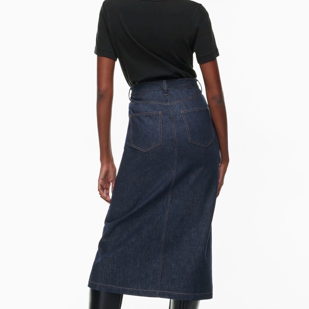 Babaton Indigo Denim Skirt